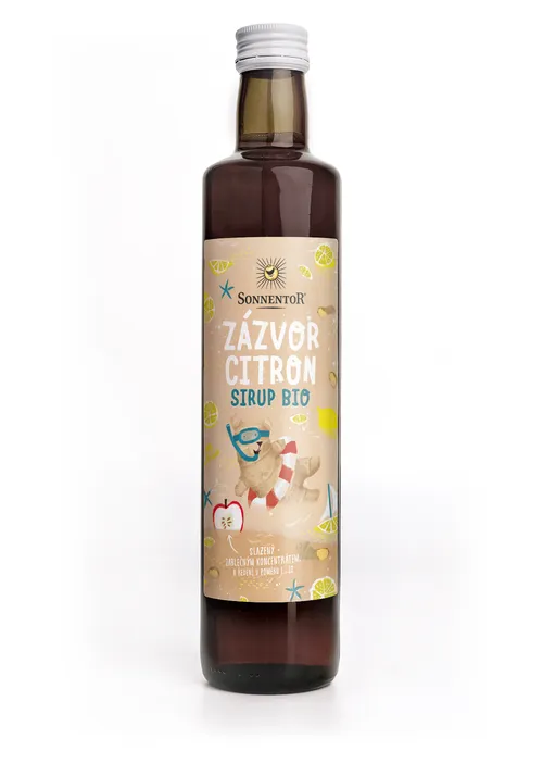 Sonnentor - Zázvor - citron sirup bio 500 ml