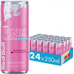 Red Bull Pink Edition Sugarfree 250ml (Hallonsmak) - 24-Pack
