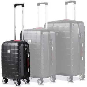 monzana® Hartschalenkoffer Exopack Schwarz M ABS 40L