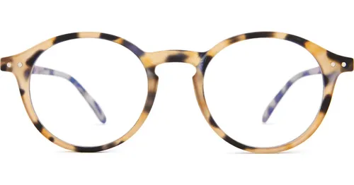 Izipizi Screen #D Light Tortoise - okuliare na počítač, okrúhle, unisex, hnedé
