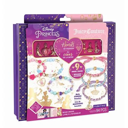Make it Real Náramky Disney Princess X Juicy Couture Hearts of Fashion