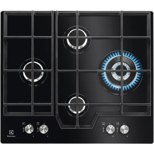 Electrolux Plită gaz pe sticlă 60 cm Negru KGG6456K