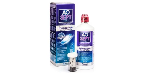 Aosept Plus med Hydraglyde 360 ml med linsetui - linsvätskor