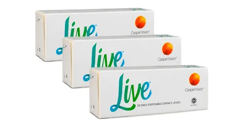 Live daily disposable (90 linser) - endagslinser, silikon hydrogel linser sfäriska och asfäriska sport, Somofilcon A
