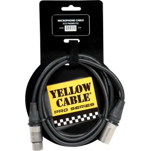 Yellow Cable PROM015X Mikrofonkabel med Neutrik XLR MALE/FEMALE 1,5M