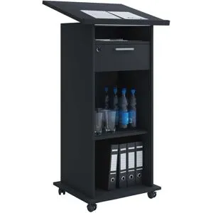 VCM Talerstol, H. 109-120 X B. 60 X D. 50 Cm, Sort