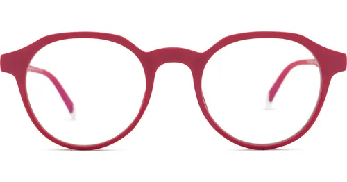 Barner Screen Chamberi Burgundy Red - glasögon med blåljusfilter, rund, unisex, röd