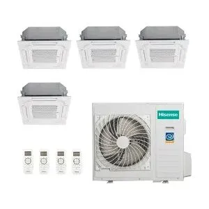 Hisense Quadri Split Kassettengerät 60x60 9+9+12+18 4AMW105U4RAA ACT26UR4RCC8 ACT26UR4RCC8 ACT35UR4RCC8 ACT52UR4RCC8