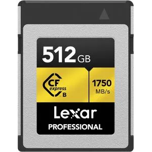 Lexar CFexpress 512GB Pro Gold, R1750/W1500 Typ B