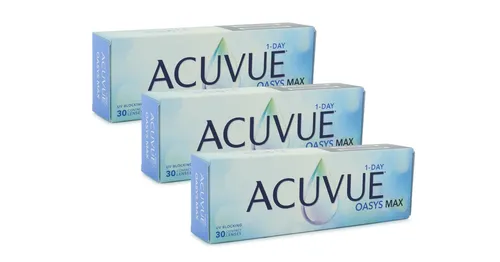 Acuvue Oasys Max 1-Day (90 linser) - endagslinser, silikon hydrogel linser sfäriska och asfäriska sport, Senofilcon A