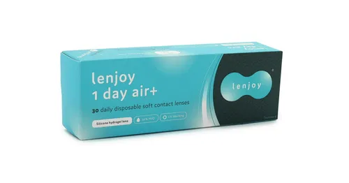 Lenjoy 1 Day Air+ (30 linser) - endagslinser, silikon hydrogel linser sfäriska och asfäriska sport, Toulfilcon B