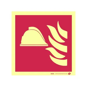 Skilt Symbol Brannutstyr 200x200 Mm