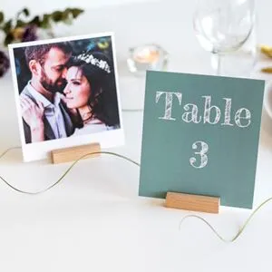 smartphoto Set Fotos im Holzaufstelle - 12 Stk.