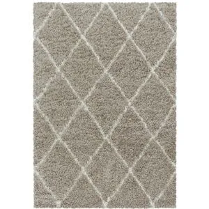 Alvor tæppe - Beige - 80X80 cm (Rundt)