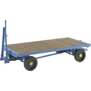 eurokraft pro Reboque, direção nas quatro rodas por manga de eixo, capacidade de carga 3 t, superfície de carga 2,5 x 1,25 m, azul claro