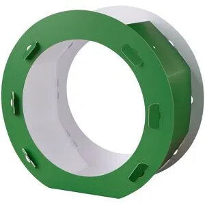 folia Laternen-Rohling "Rund" - Grün