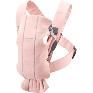 BabyBjörn Porte-bébé Mini - Rose clair / Jersey 3D