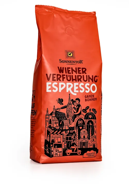 Sonnentor - Káva Vídeňské pokušení® Espresso bio, pražená, zrnková 1000 g