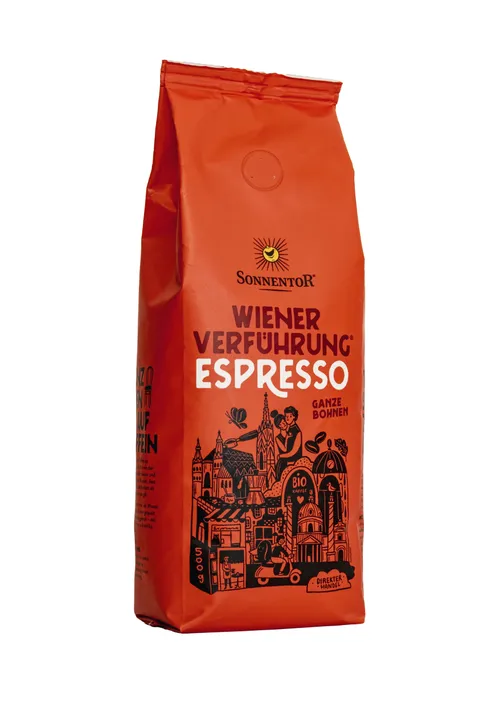 Sonnentor - Káva Vídeňské pokušení® Espresso bio, pražená, zrnková 500 g