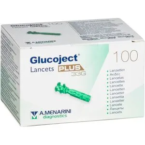 Glucoject Plus Lancets 33 g 100 Pièces