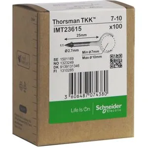 THORSMAN Metallklammer TKK 7-10 skrue 25mm 100stk - 1323249