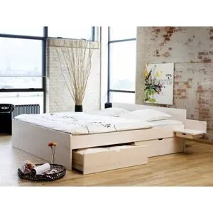 HMS Furniture Group Messina Hvitlasert Furu Seng