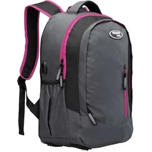 monzana® Sportrucksack Grau/Pink 34L