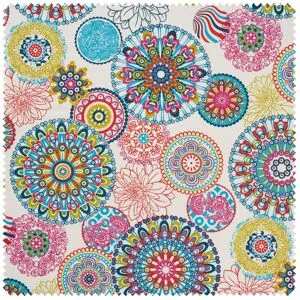 Motiv-Stoff "Mandalas"