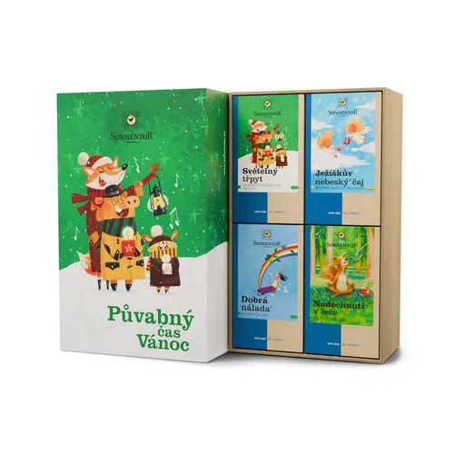 Sonnentor - Dárková kazeta čajová - Půvabný čas Vánoc