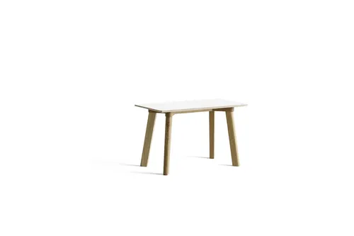 HAY CPH Deux 215 Bench 75x35x45 cm - Lacquered Solid Oak/Pearl White Laminate