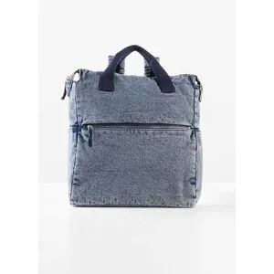 bonprix Denim Rucksack blau 0