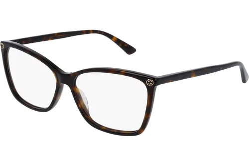Gucci GG0025O 002, Havana, Materiál 0, Dámské dioptrické brýle