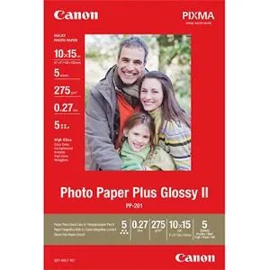 Canon 10x15 Photo Paper Plus Glossy II, PP-201, 50 ark, 265g/m2