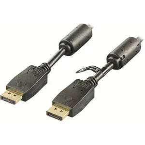 Deltaco DP-1010 Display Port-kabel Hane-Hane 1 m, svart