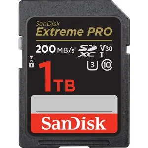 SanDisk SDXC Extreme Pro UHS-I V30 1TB Class 10 200MB/s
