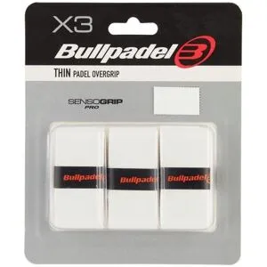 Bullpadel Thin Padel Overgrip 3-pack White