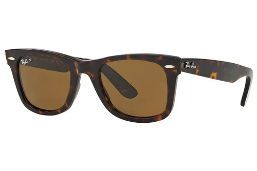 Ray-Ban Wayfarer Classic RB2140 902/57 Polarized, Polarizační, Havana, Materiál 1, Unisex sluneční brýle