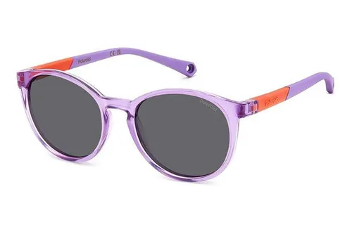 Polaroid Junior PLD8059/S 789/M9 Polarized, Polarizační, Fialové, Materiál 1, Unisex sluneční brýle