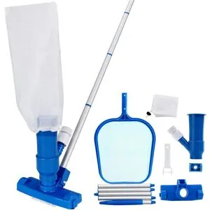 monzana® Pool-Reinigungsset 3-tlg inkl Kescher