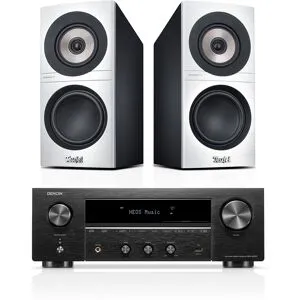 Teufel DEFINION 3S + DENON DRA-900H Weiß / Schwarz