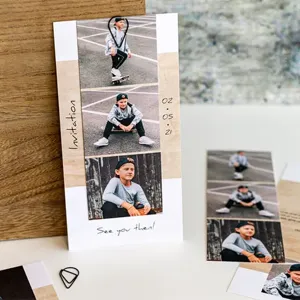 smartphoto Mehrteilige Grusskarte Schwarz - 12 Stk. zur Hochzeit