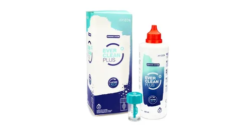 Ever Clean Plus 350 ml mit Behälter - pflegemittel für kontaktlinsen