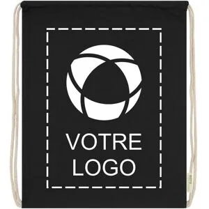 VistaPrint Sac à cordon coulissant en coton Orissa – 5 L