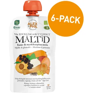 Alex&Phil Kyckling & butternutmåltid 6 x 120 g