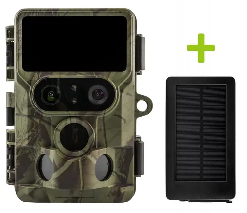 Wildkamera OXE Tarantula WiFi 4K und Solarpanel + 32 GB SD-Karte, 8 Batterien und Stativ GRATIS!