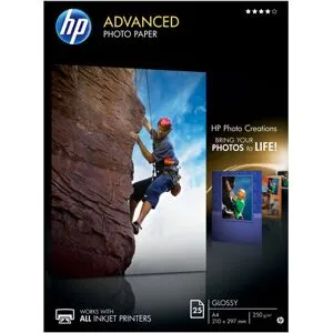HP Advanced Photo Paper Glossy A4 25sheet 250g/m2 Ps Pro B9180