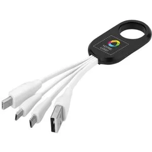 VistaPrint Câble de chargement 4 en 1 avec USB Type-C The Troup Bullet™