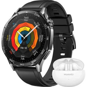Huawei Combo Smartwatch Gt5 46mm Noir + Freebuds 5i Blanc (hua20010)