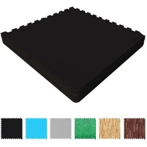 Gorilla Sports Træningsmåtter EVA 6 Måtter Inkl Kant