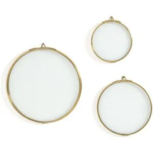 LA REDOUTE INTERIEURS Lot de 3 cadres ronds laiton, Uyova
